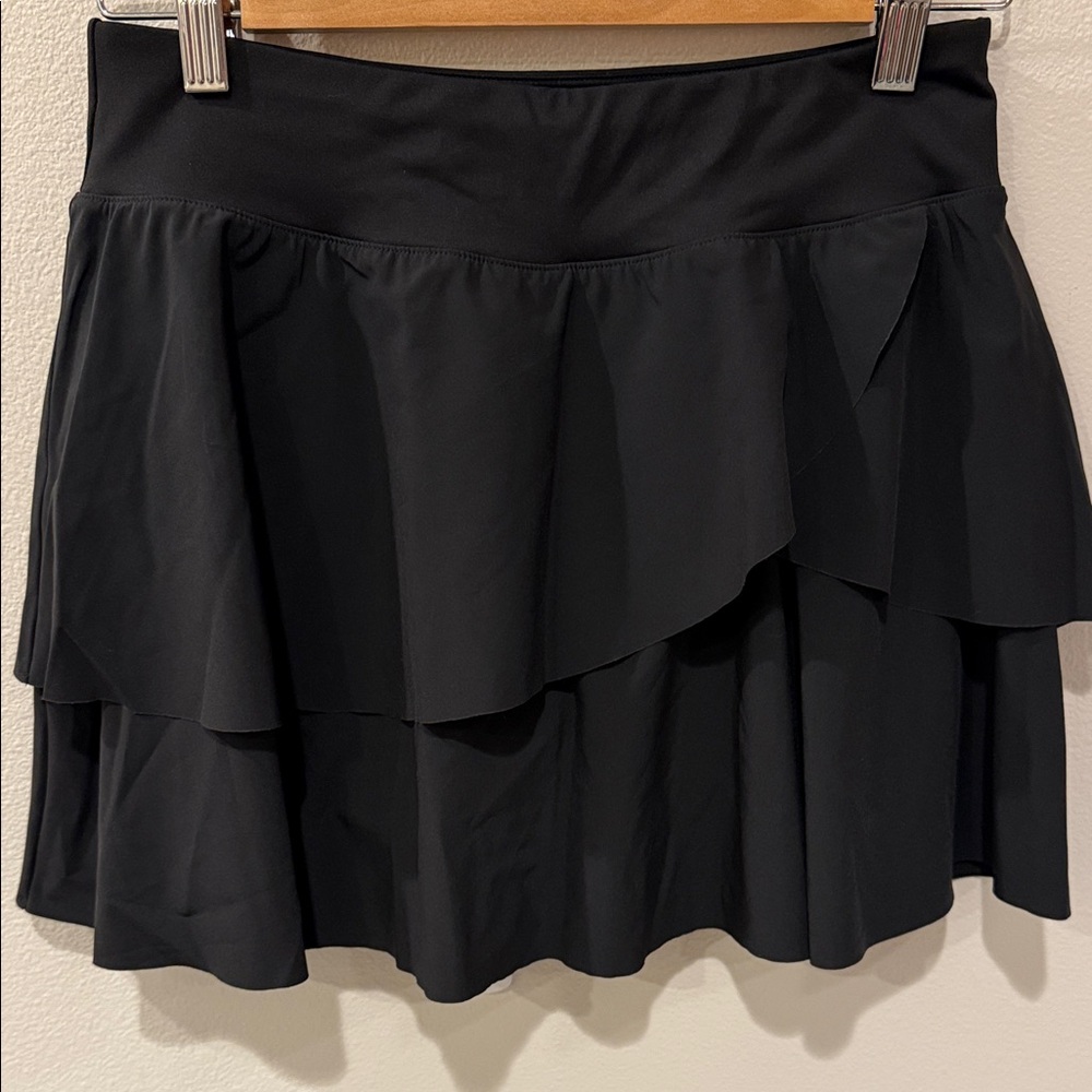 DSG Girls Performance Mid Rise Black Skater Skort